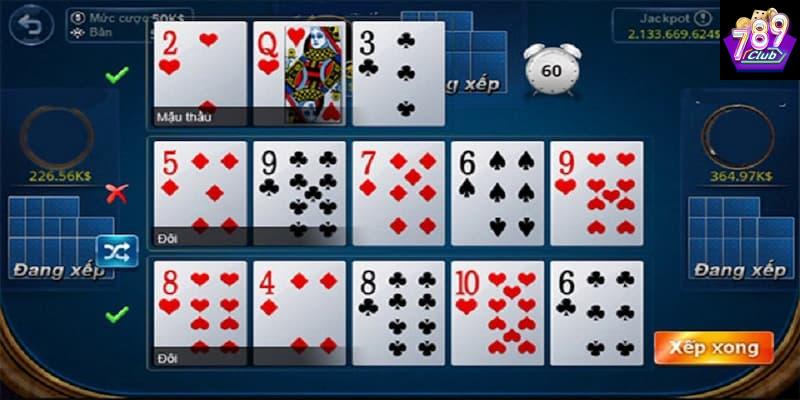 Thứ tự bài mậu binh Thứ tự bài mậu binh chiến thuật sắp xếp